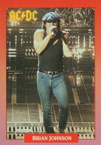 #112 Brian Johnson - 1991 Brockum Rock Cards
