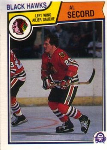 #112 Al Secord - Chicago Blackhawks - 1983-84 O-Pee-Chee Hockey