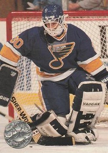 #112 Vincent Riendeau - St. Louis Blues - 1991-92 Pro Set Platinum Hockey