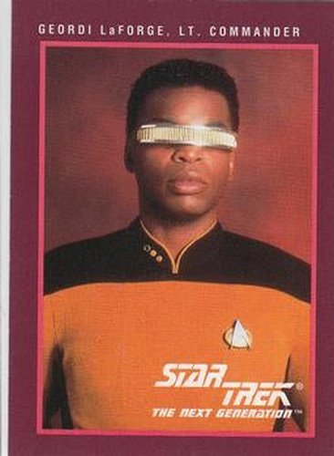 #112 Geordi LaForge, Lt. Commander - 1991 Impel Star Trek 25th Anniversary