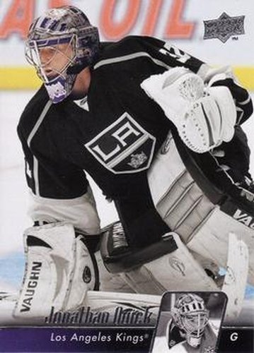 #113 Jonathan Quick - Los Angeles Kings - 2010-11 Upper Deck Hockey