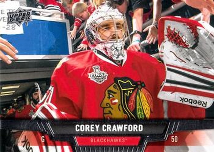 #113 Corey Crawford - Chicago Blackhawks - 2013-14 Upper Deck Hockey