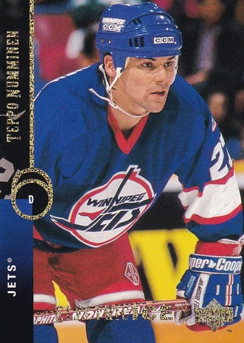 #113 Teppo Numminen - Winnipeg Jets - 1994-95 Upper Deck Hockey - Electric Ice