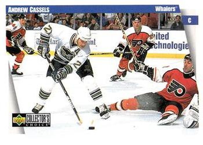 #113 Andrew Cassels - Hartford Whalers - 1997-98 Collector's Choice Hockey
