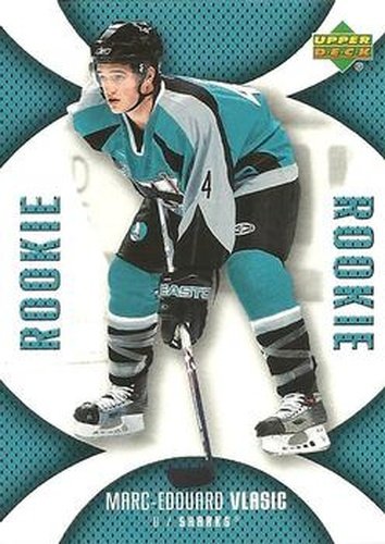 #113 Marc-Edouard Vlasic - San Jose Sharks - 2006-07 Upper Deck Mini Jersey Hockey