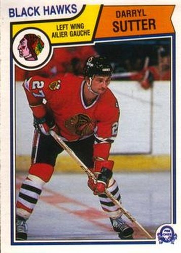 #113 Darryl Sutter - Chicago Blackhawks - 1983-84 O-Pee-Chee Hockey