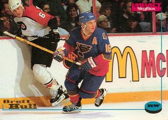 #113 Brett Hull - St. Louis Blues - 1996-97 SkyBox Impact Hockey