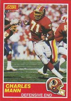#113 Charles Mann - Washington Redskins - 1989 Score Football