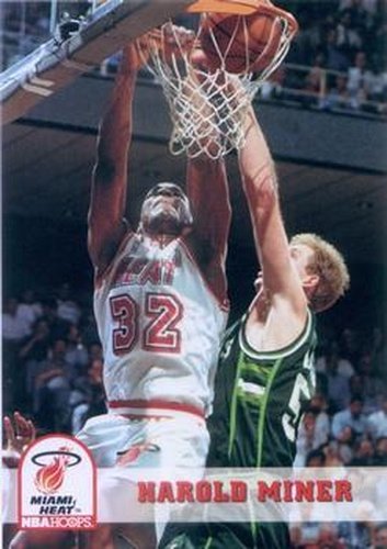 #113 Harold Miner - Miami Heat - 1993-94 Hoops Basketball