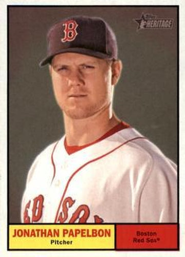 #113 Jonathan Papelbon - Boston Red Sox - 2010 Topps Heritage Baseball