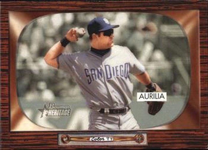 #113 Rich Aurilia - San Diego Padres - 2004 Bowman Heritage Baseball