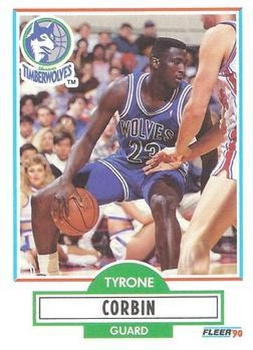 #113 Tyrone Corbin - Minnesota Timberwolves - 1990-91 Fleer Basketball