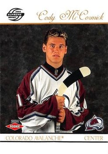 #113 Cody McCormick - Colorado Avalanche - 2003-04 Pacific Supreme Hockey