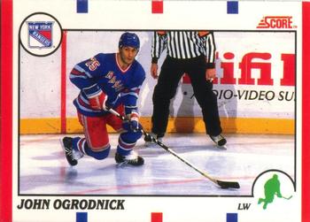 #113 John Ogrodnick - New York Rangers - 1990-91 Score Canadian Hockey