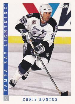 #113 Chris Kontos - Tampa Bay Lightning - 1993-94 Score Canadian Hockey