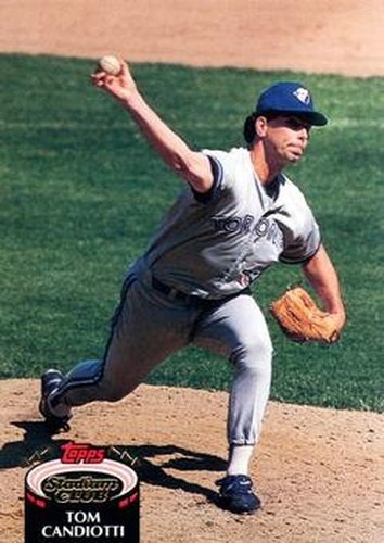 #113 Tom Candiotti - Toronto Blue Jays - 1992 Stadium Club Baseball