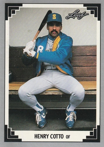 #113 Henry Cotto - Seattle Mariners - 1991 Leaf Baseball