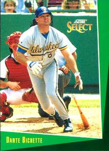 #114 Dante Bichette - Milwaukee Brewers - 1993 Select Baseball
