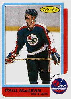 #114 Paul MacLean - Winnipeg Jets - 1986-87 O-Pee-Chee Hockey