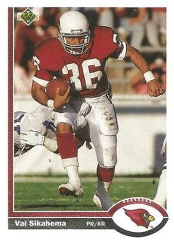 #114 Vai Sikahema - Phoenix Cardinals - 1991 Upper Deck Football