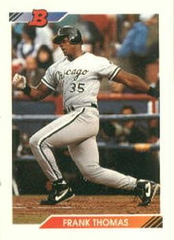 #114 Frank Thomas - Chicago White Sox - 1992 Bowman Baseball