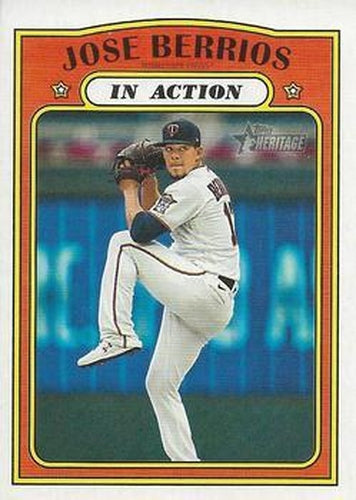 #114 Jose Berrios - Minnesota Twins - 2021 Topps Heritage Baseball