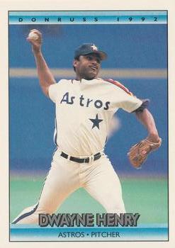 #114 Dwayne Henry - Houston Astros - 1992 Donruss Baseball