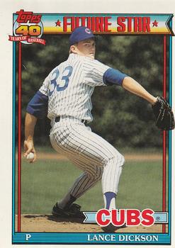 #114 Lance Dickson - Chicago Cubs - 1991 O-Pee-Chee Baseball