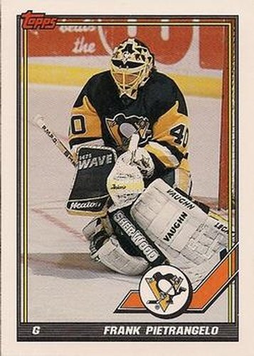 #114 Frank Pietrangelo - Pittsburgh Penguins - 1991-92 Topps Hockey