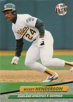#114 Rickey Henderson - Oakland Athletics - 1992 Ultra Baseball