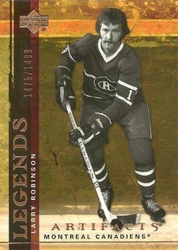 #114 Larry Robinson - Montreal Canadiens - 2007-08 Upper Deck Artifacts Hockey