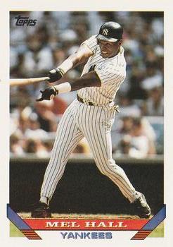 #114 Mel Hall - New York Yankees - 1993 Topps Baseball