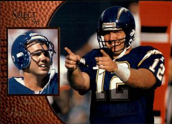 #114 Stan Humphries - San Diego Chargers - 1996 Select Football