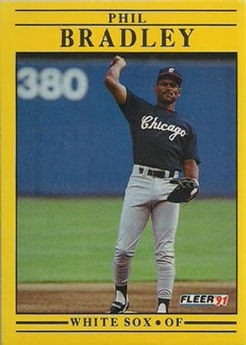 #114 Phil Bradley - Chicago White Sox - 1991 Fleer Baseball