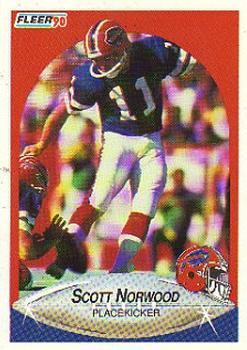 #114 Scott Norwood - Buffalo Bills - 1990 Fleer Football
