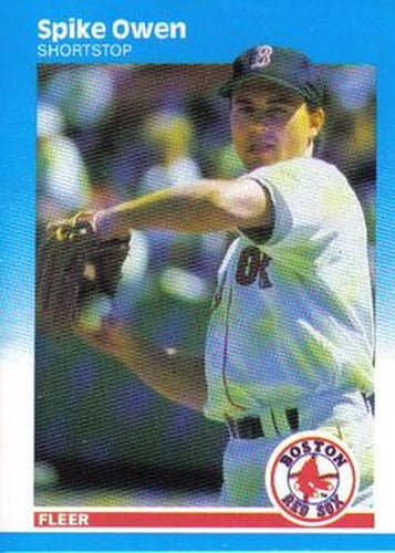 #40 Spike Owen - Boston Red Sox - 1987 Fleer Baseball