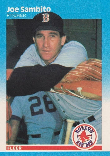 #43 Joe Sambito - Boston Red Sox - 1987 Fleer Baseball