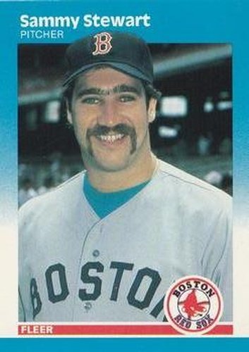 #48 Sammy Stewart - Boston Red Sox - 1987 Fleer Baseball