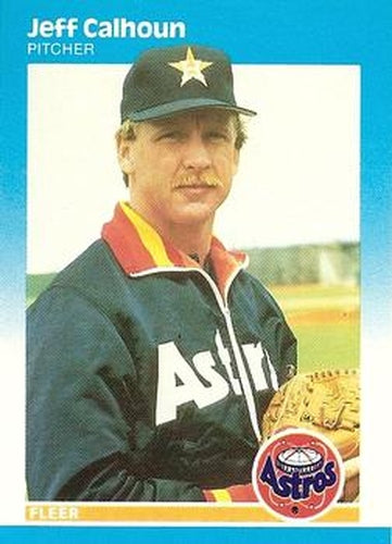 #52 Jeff Calhoun - Houston Astros - 1987 Fleer Baseball