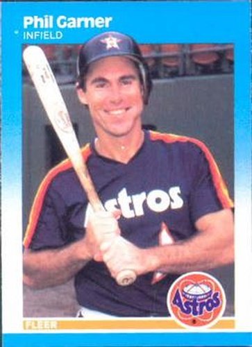 #58 Phil Garner - Houston Astros - 1987 Fleer Baseball