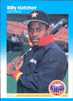 #59 Billy Hatcher - Houston Astros - 1987 Fleer Baseball