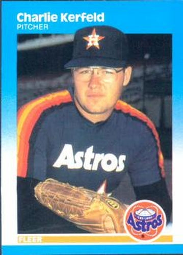 #60 Charlie Kerfeld - Houston Astros - 1987 Fleer Baseball