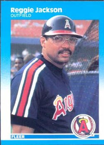 #84 Reggie Jackson - California Angels - 1987 Fleer Baseball