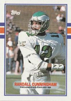 #115 Randall Cunningham - Philadelphia Eagles - 1989 Topps Football