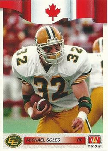 #115 Michael Soles - Edmonton Eskimos - 1992 All World CFL Football