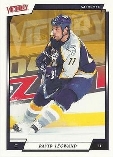 #115 David Legwand - Nashville Predators - 2006-07 Upper Deck Victory Hockey