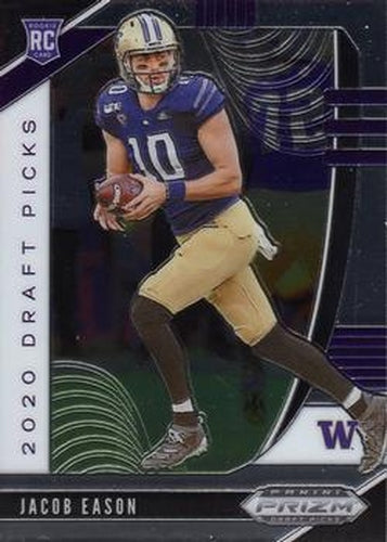 #115 Jacob Eason- Washington Huskies - 2020 Panini Prizm Draft Picks Football