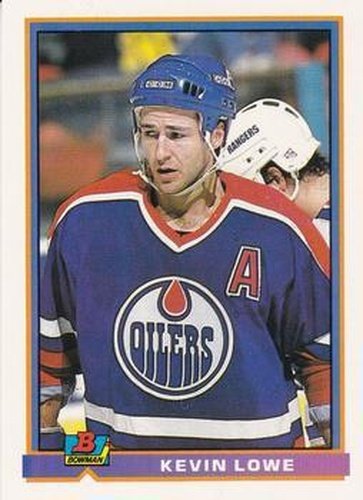 #115 Kevin Lowe - Edmonton Oilers - 1991-92 Bowman Hockey