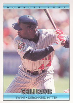 #115 Chili Davis - Minnesota Twins - 1992 Donruss Baseball