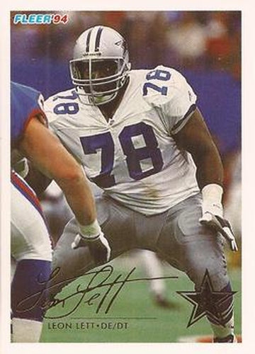 #115 Leon Lett - Dallas Cowboys - 1994 Fleer Football
